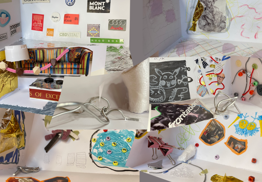 Collage mit fotografierten Museumsecken