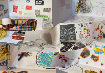 Collage mit fotografierten Museumsecken