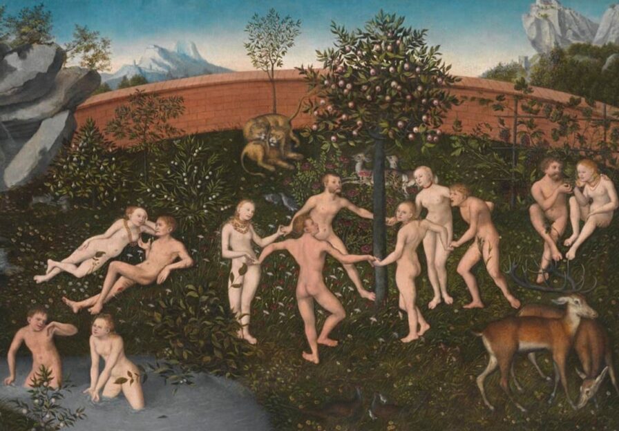 Ausschnitt eines Gemäldes von Lucas Cranach d.Ä.