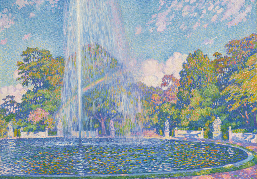 Ausschnitt aus dem Gemälde von Theo van Rysselberghe aus dem Sammlungsbestand Neue Pinakothek