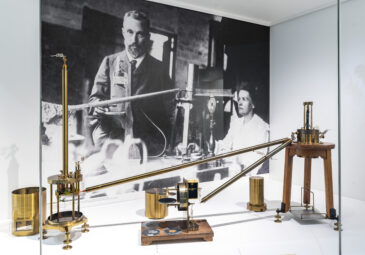Apparatur zur Messung von Radioaktivität von Marie und Pierre Curie