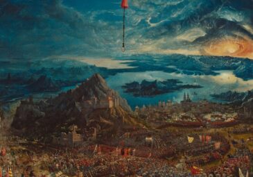 Die Abbildung zeigt einen Ausschnitt des Gemäldes "Alexanderschlacht" von Albrecht Altdorfer, die derzeit in der Sonderpräsentation "Wie Bilder erzählen" in der Alten Pinakothek zu sehen ist.