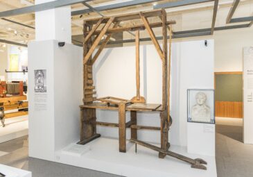 Die berühmte Stangenpresse von Alois Sennefelder