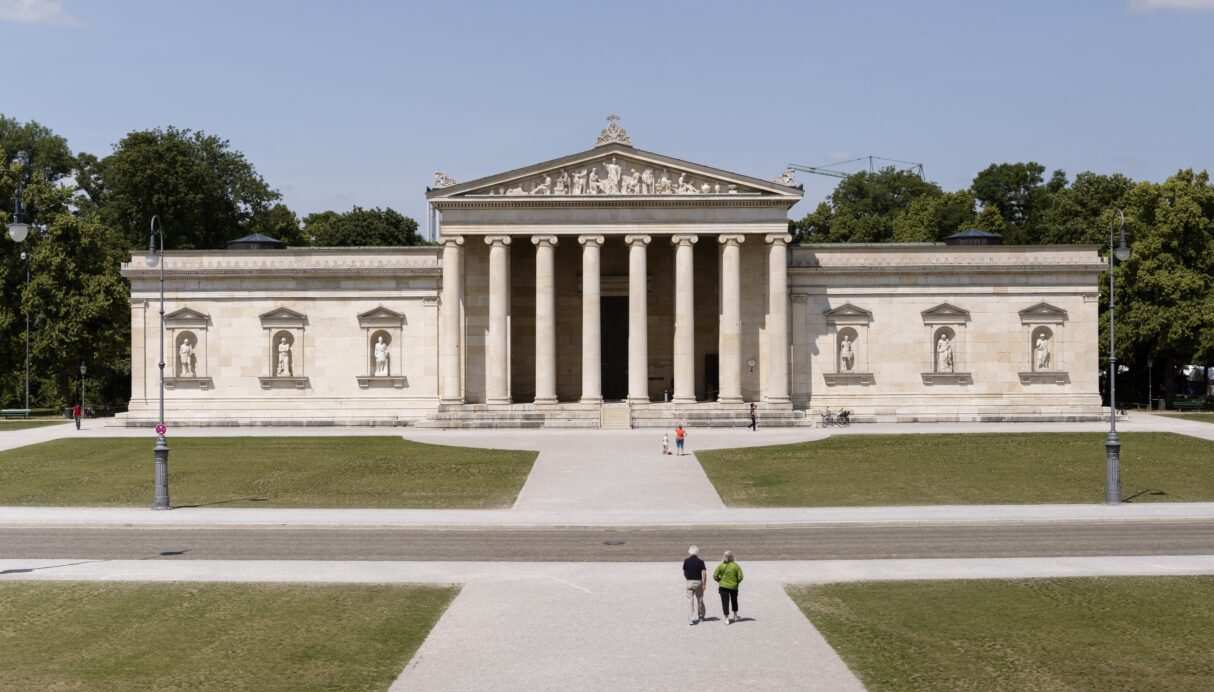 Glyptothek am Münchner Königsplatz, Außenansicht.