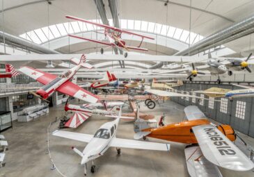 Blick in die historische Werfthalle.