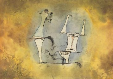 Ausschnitt der Ölzeichnung von Paul Klee.