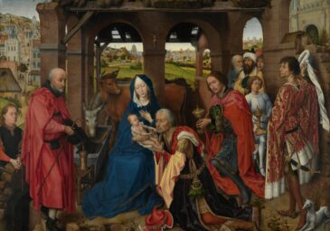 Ausschnitt einer Altartafel von Robier van der Weyden