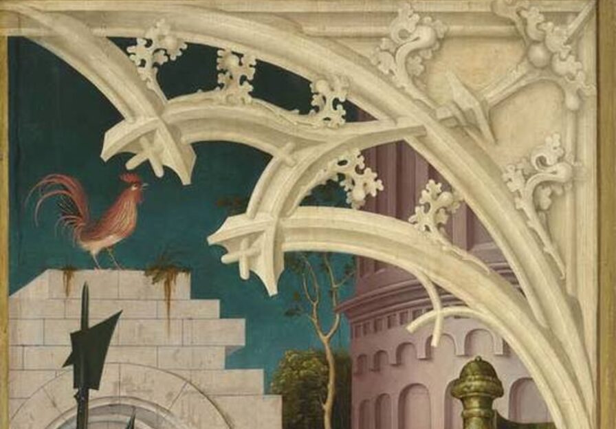 Ausschnitt aus dem Altargemälde von Hans Holbein d.Ä.