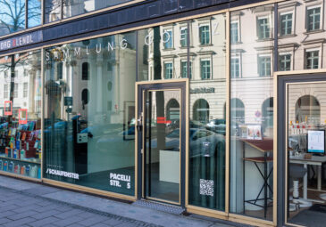 Außenansicht Schaufenster der Sammlung Goetz