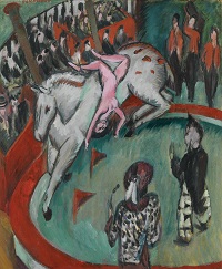 Ernst Ludwig Kirchner, Zirkus (Zirkusreiterin), 1913, Bayerische Staatsgemäldesammlungen – Sammlung Moderne Kunst, Pinakothek der Moderne, CC BY-SA 4.0
