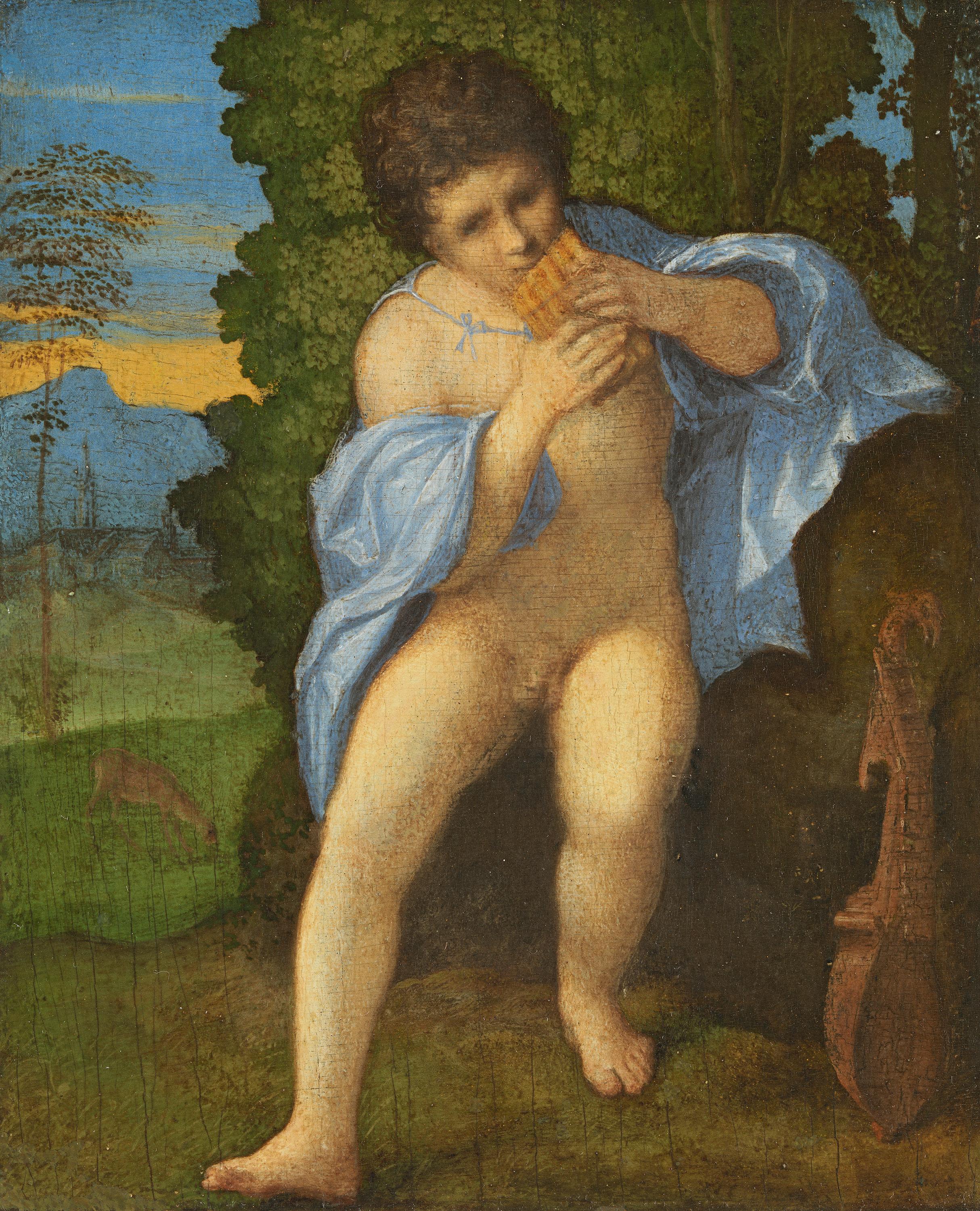 Jacopo Negretti, gen. Palma il Vecchio (zugeschrieben), Daphnis, um 1513/15 © Bayerische Staatsgemäldesammlungen - Alte Pinakothek, München