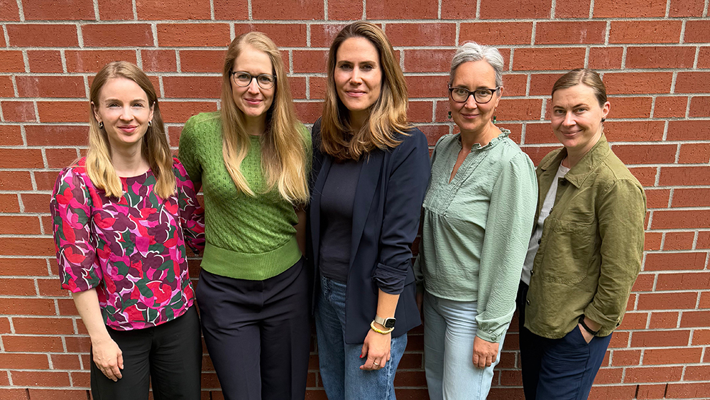 Teamfoto (v. l. n. r.): Mascha Eckert, Dr. Siëlle Gramser, Helen Schleicher, Angelika Brunner, Lena Hofer